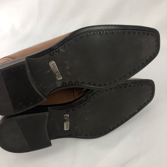 Stacy Adam’s Brogue Wig Tip Cap Toe Men’s 8.5 Leather Shoe 25245 - Picture 8 of 8